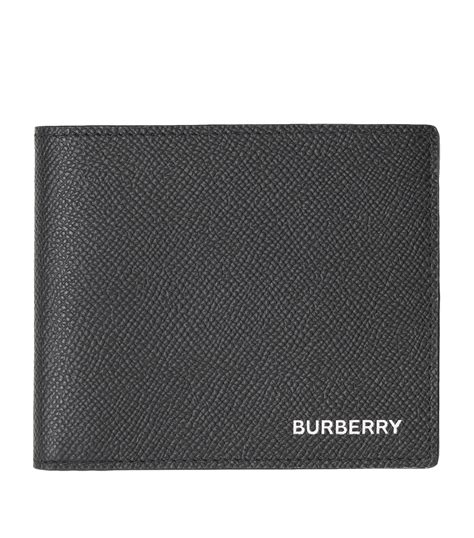 burberry grainy leather international bifold wallet|burberry men's credit card wallet.